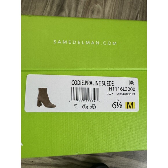 Sam Edelman Women's Codie Booties Size 6.5M Praline Suede - Picture 8 of 9